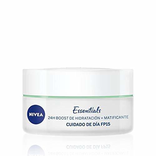 Social Nivea - Crema para cara y rostro, cuidado de día matificante SPF 15, piel mixta y grasa, 50 ml