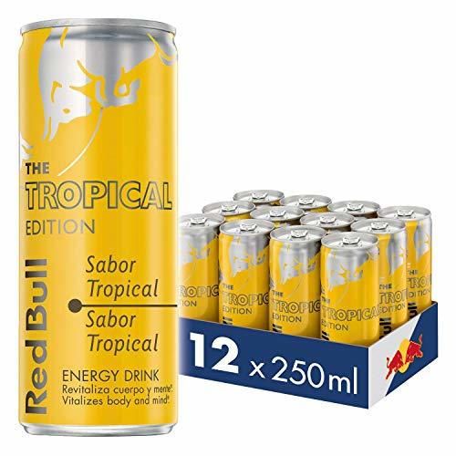 Red Bull Tropical Bebida Energética - Paquete de 12 x 250 ml