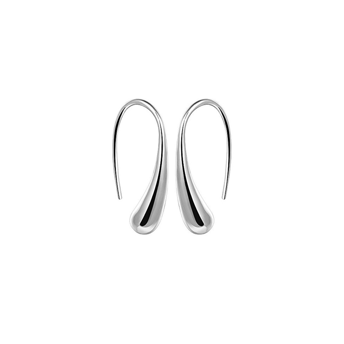 Product YAZILIND elegante joyer¨ªa de dise?o simple plata plateado gotas de agua aretes