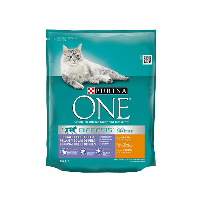 Producto Purina ONE Bifensis Pienso para Gatos Cuidado de Pelaje y Bolas de