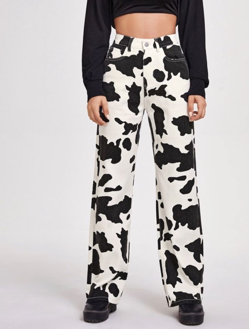 Fashion calça de vaca SHEIN 🐮