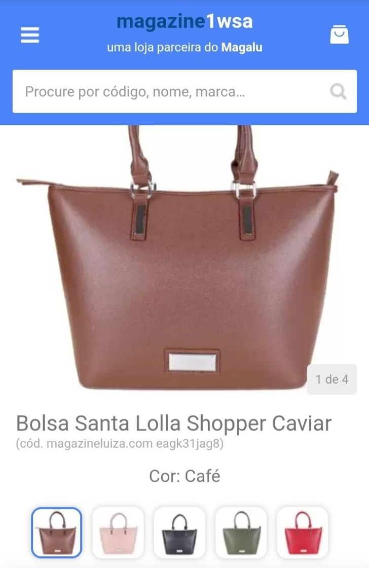 Product Bolsa Santa Lolla Shopper Caviar