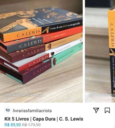 Kit 5 Livros Capa Dura - CS Lewis