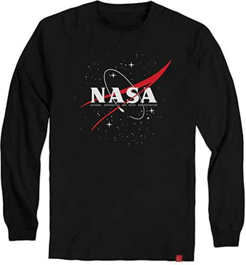 Camiseta Nasa Geek Astronomia Aeronautics Manga Longa