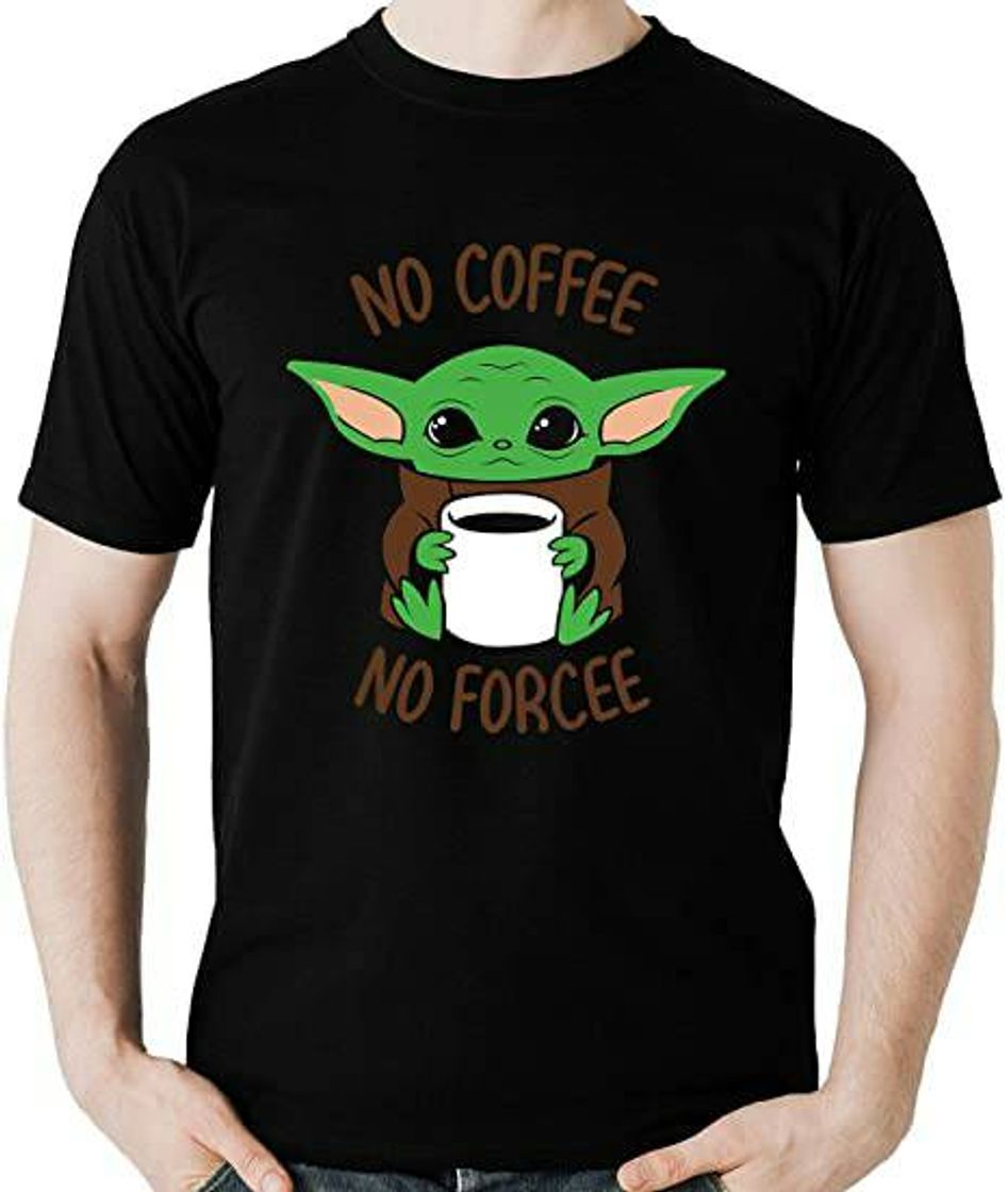 Fashion Camiseta No Coffee no Force Baby Yoda