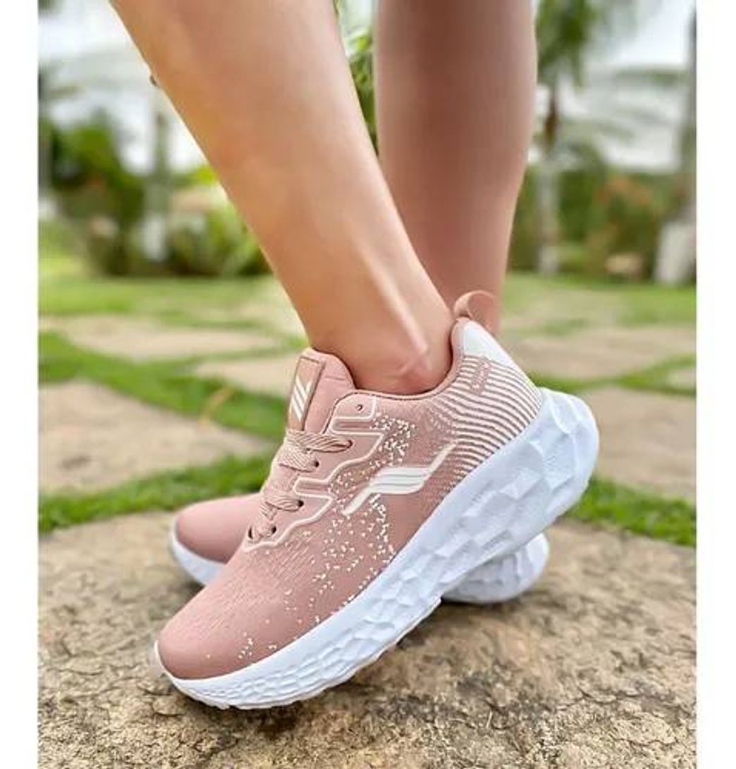 Moda Tenis Feminino Original Academia Caminhada Crosfit Gel Nude