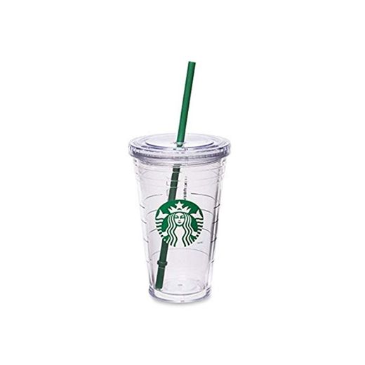 Starbucks - Vaso acrílico transparente con aislamiento, 470 ml