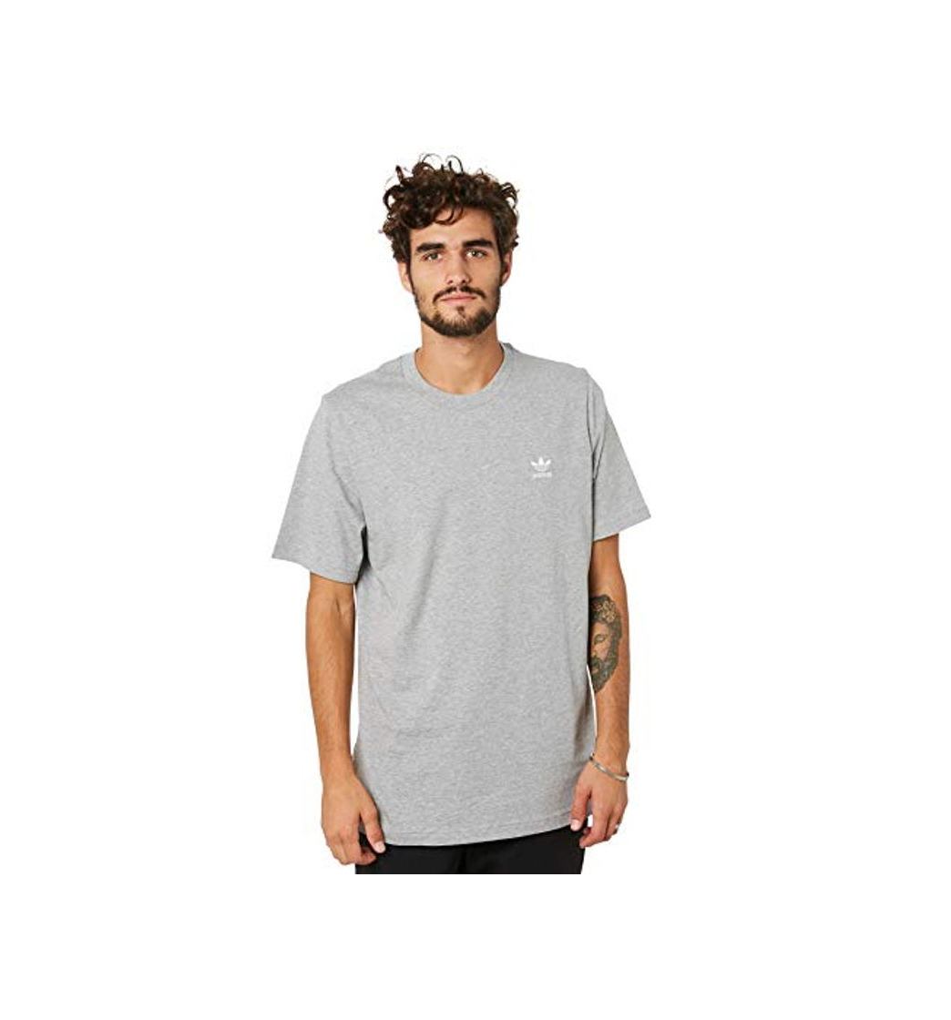 Social adidas Trefoil Essential tee Camiseta de Manga Corta, Hombre, Gris