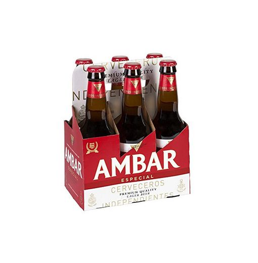 Ambar Especial Celiacos Cerveza - Paquete de 6 x 330 ml -