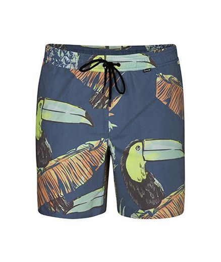 Hurley Paradise Volley 17" Bermudas, Hombre, Azul