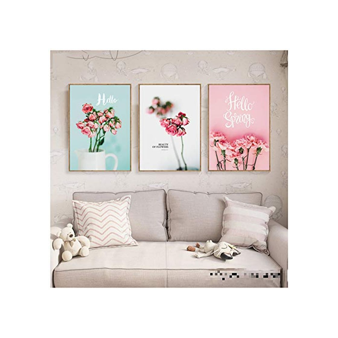 Social Giclee Modern Art Poster Decoracao para Casa Carteles Decorativos Pink Nordic Poster