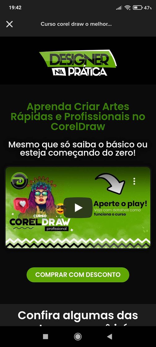 Fashion Curso corel draw o melhor que ta tendo 