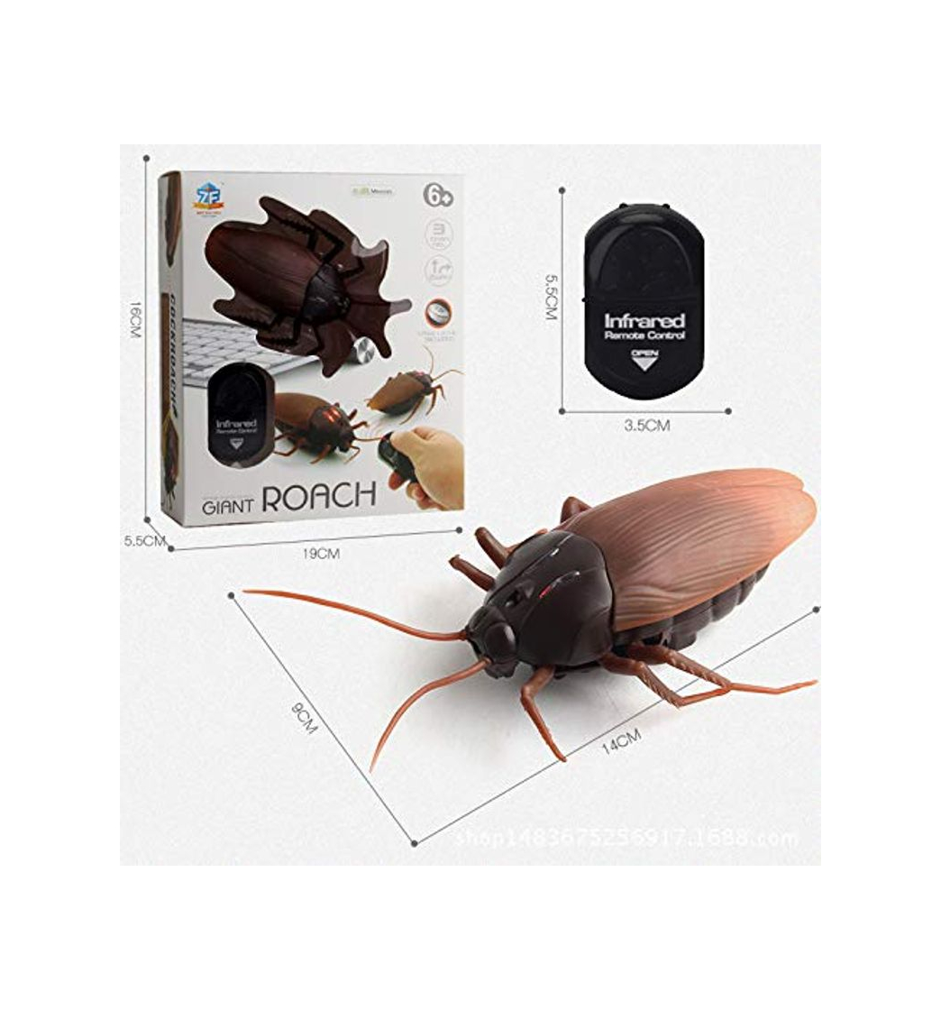 Product Morza Control Remoto Mock Cucaracha Falso Juguete de Halloween de la araña Hormiga Insectos Broma Broma Juguete Truco de Miedo