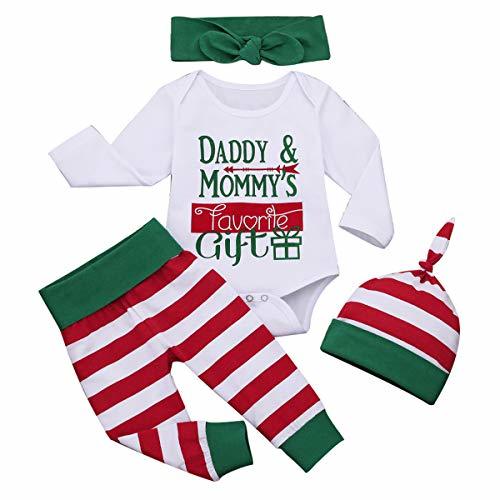 Producto mtxtechnology Conjunto de Ropa de Navidad con Estampado de Letras recién Nacidas