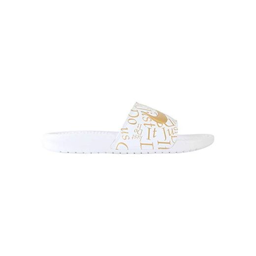 Nike Benassi JDI Floral, Walking Shoe Womens, Blanco