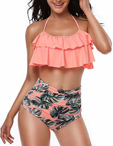 Social Yuson Girl Mujer Conjunto De Frill Bikini Tiras Talle Alto Tallas Grandes