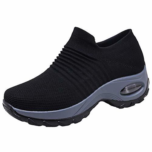 Social Zapatos Deporte Mujer Zapatillas Deportivas Correr Gimnasio Casual Zapatos para Caminar Mesh