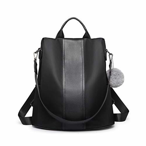 Social Miss Lulu Mochila Mujer Mochila Casual Mochilas Escolares de Nylon Impermeable Dayback