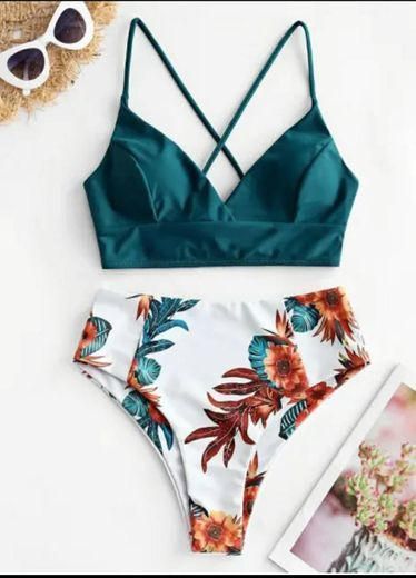 Social Biquíni de cintura subida 