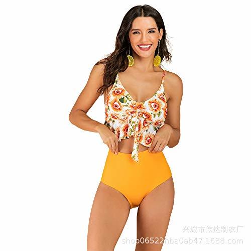 Productos B/H Foglie di Fiori Stampa Costume Bikini