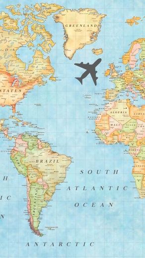 Mapa. Mundo. Wallpaper. Países. Viajar. Avião. Conhecer.
