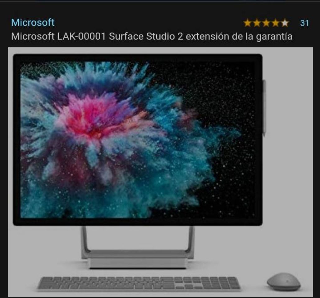 Social Microsoft LAK-00001 Surface Studio 2 extensión de la