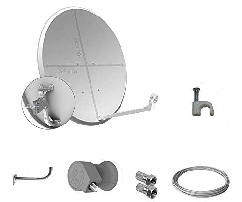 Products Tecatel - Kit parabólica 60 cm, Soporte, LNB Universal, Cable y Conectores