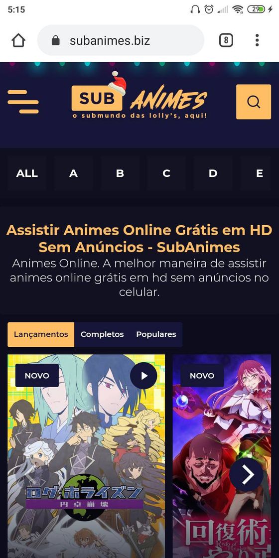 Moda SubAnimes - Animes Online em HD Sem anúncios