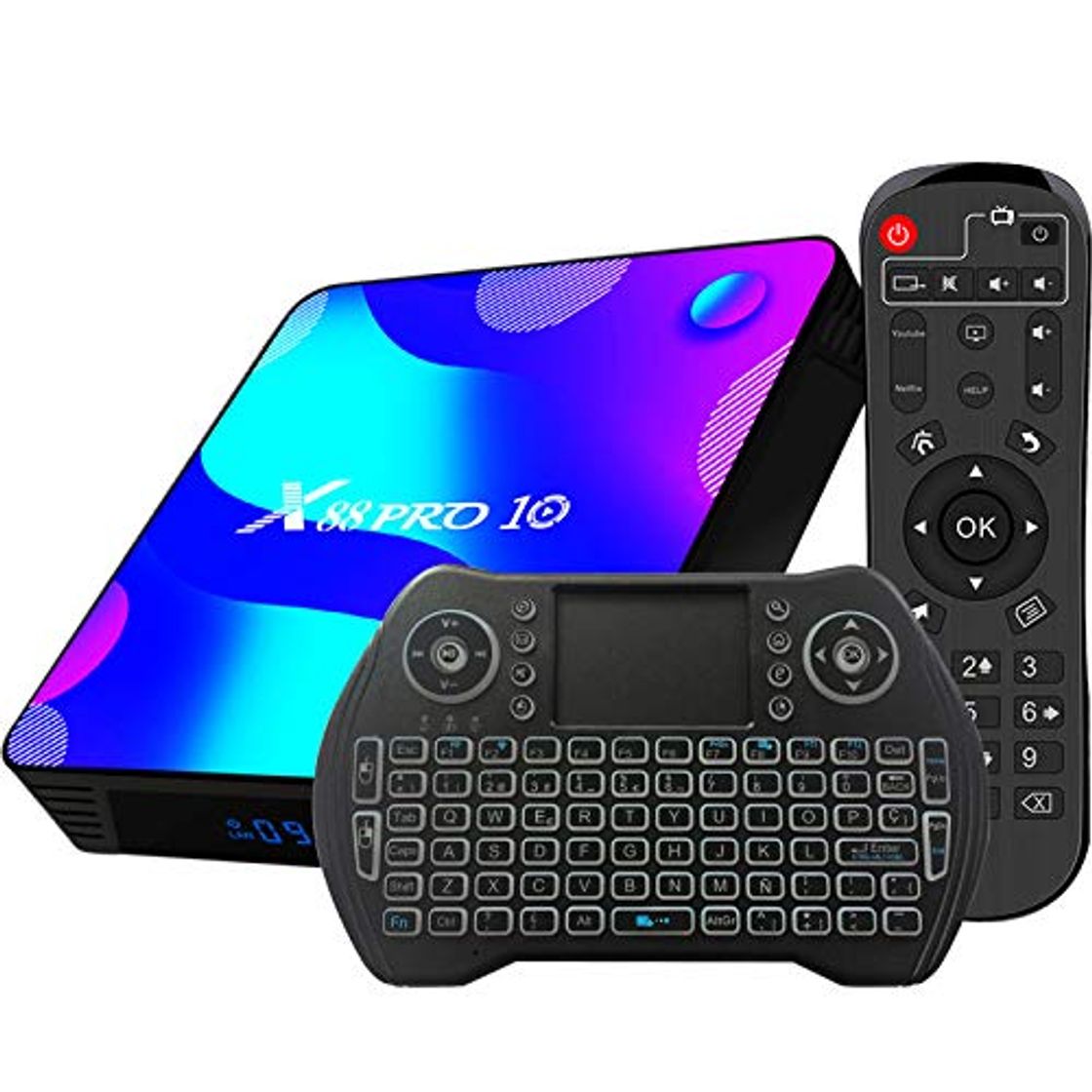 Product Android TV Box 10, 4GB RAM 32GB ROM Android 10 Compatible con