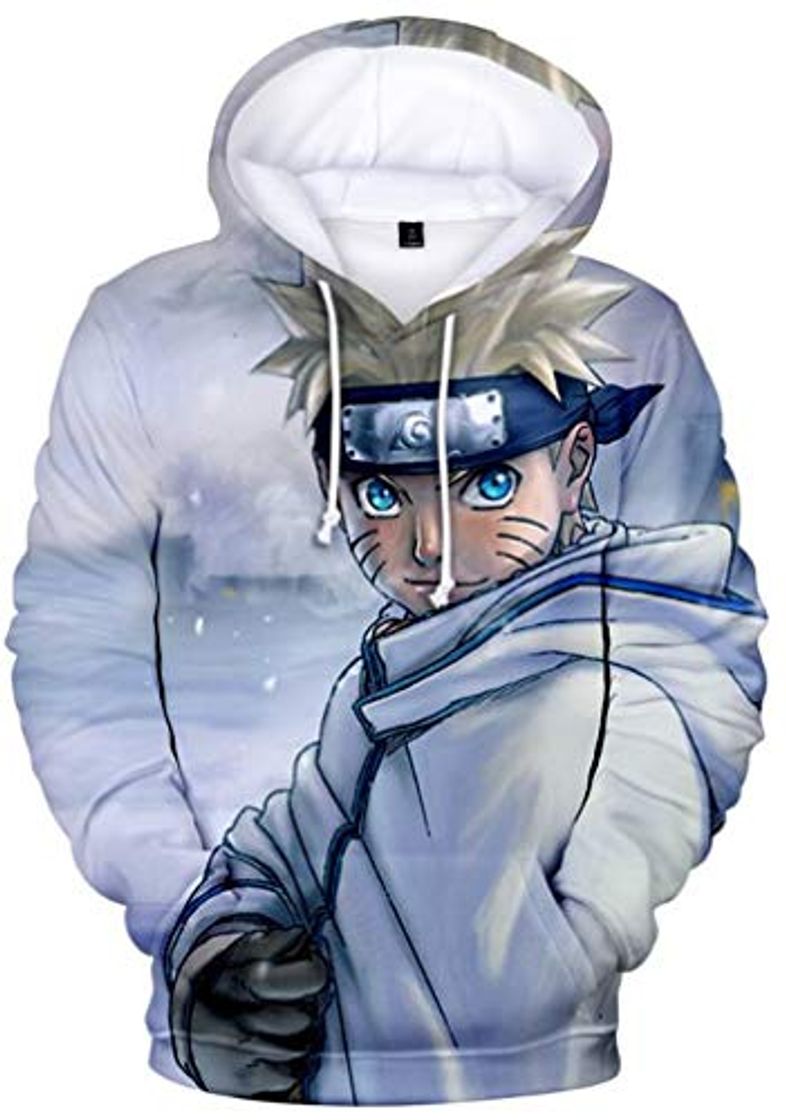 Moda AMOMA Hombres Niños Anime Naruto 3D Impresión Digital Ocio Suéter con Capucha