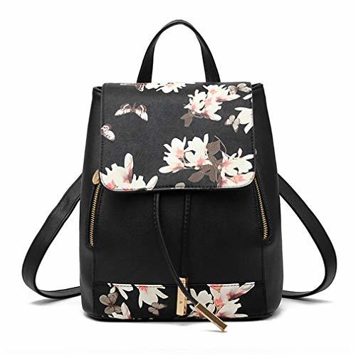 Product Pahajim Moda Bolso Mochila Mujer Casual Elegante Mochila Portátil de Cuero PU