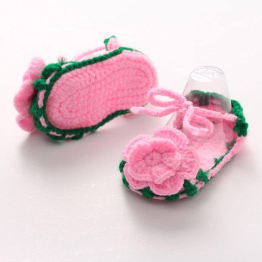 Zapatos Bebé niña Primeros Pasos Zapatos Rosas de Verano para bebés Cuna