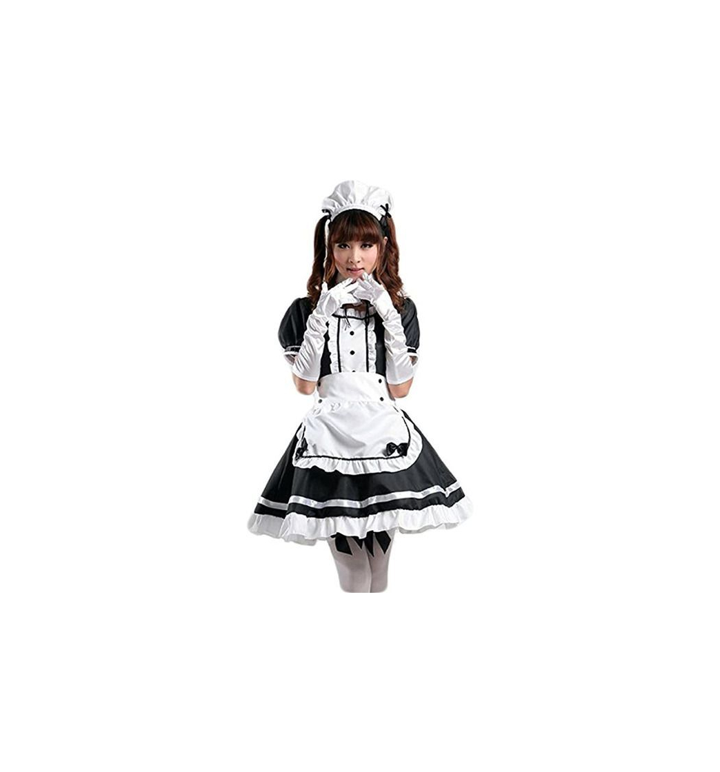 Producto tzm2016 Anime Cosplay Costume French Maid Outfit Halloween, 4 pcs as a