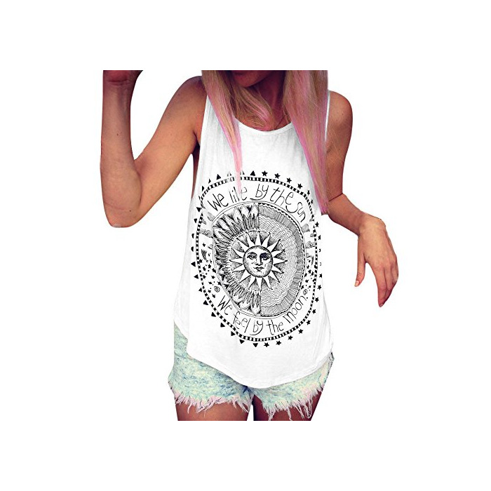 Social Ropa Camiseta sin Mangas Tank Tops para Mujeres, Verano Sexy Deporte Casual