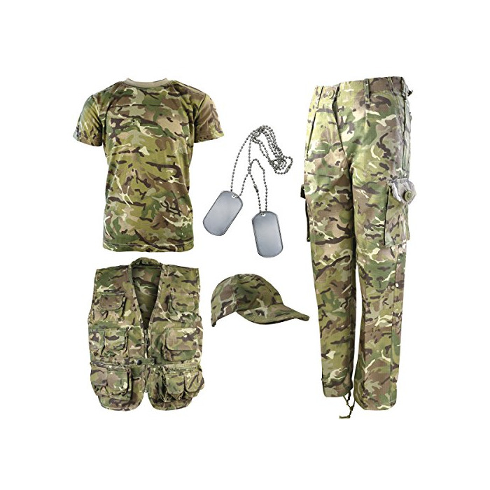 Producto Kombat UK Explorer Kit - Traje de camuflaje para niños , Multicolor