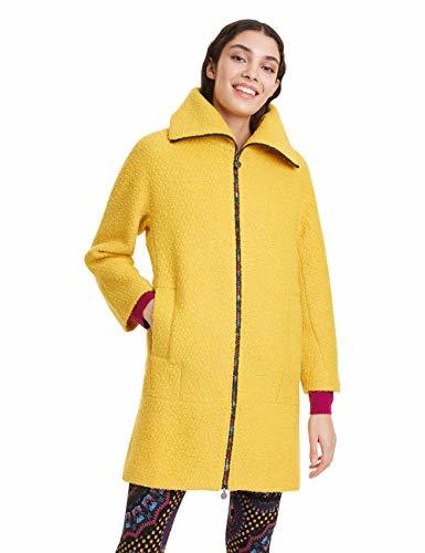 Producto Desigual Coat Land Abrigo, Amarillo