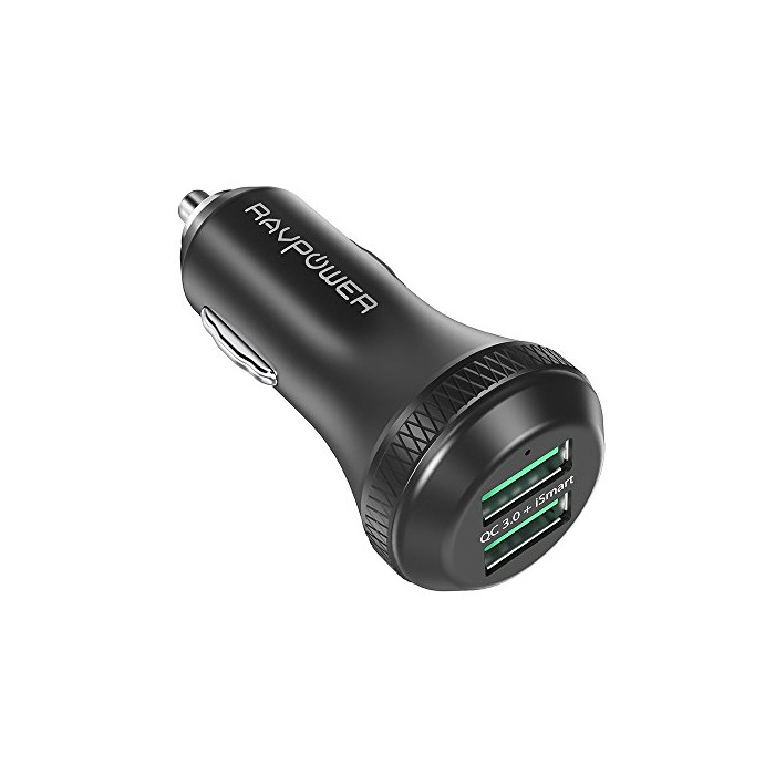 Product Cargador de Coche Carga Rápida 40W de RAVPower Dual Quick Charge 3.0