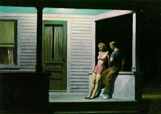 Summer Evening - by Edward Hopper