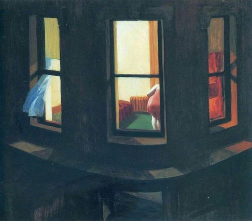 Night Windows - by Edward Hopper