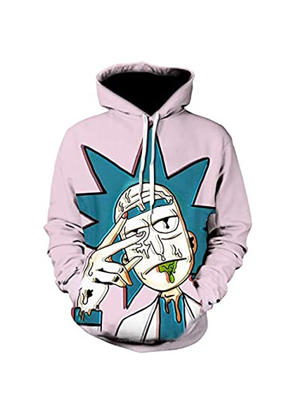 Products Chaos World Sudaderas con Capucha Hombre 3D Impreso Funny Cartoon Unisex Pullover