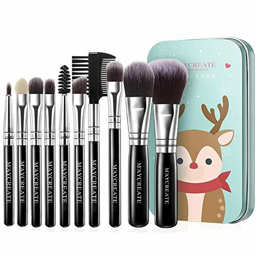10 conjuntos de juego de pinceles de maquillaje conjunto de herramientas pincel