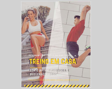 Fashion Aula de exercício em direto com Helena coelho 19h30 