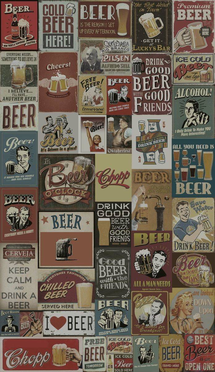 Moda Vintage Drink beer ❤️