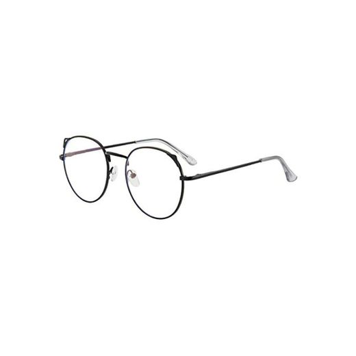 MINGSTORE Anti luz Azul Lindas Orejas de Gato Redondas Marco de anteojos protección Ocular para computadora Gafas ópticas Unisex