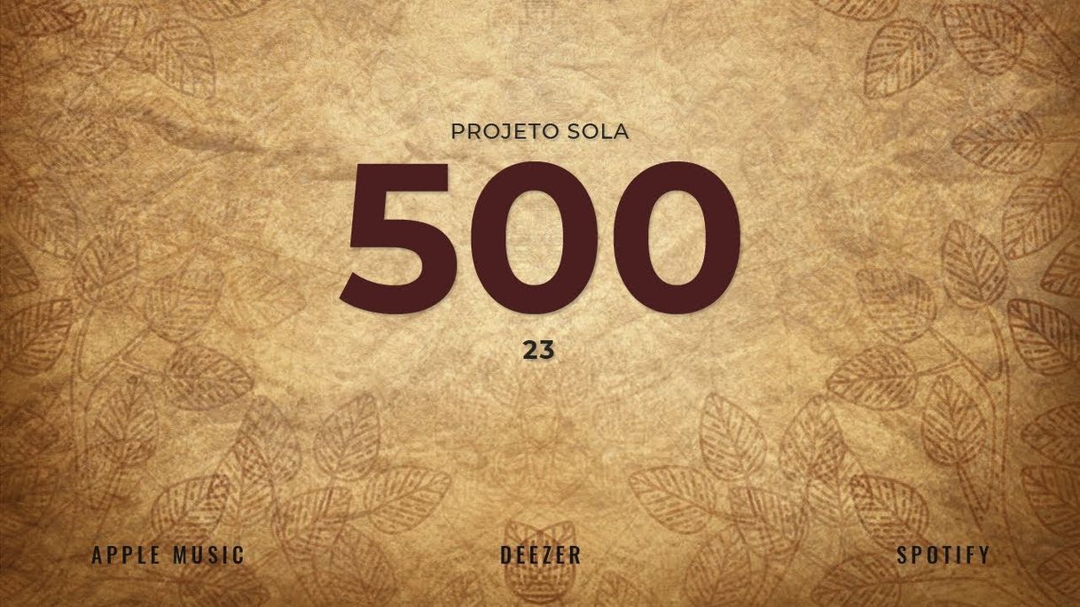 Canción Projeto sola. Salmo 23