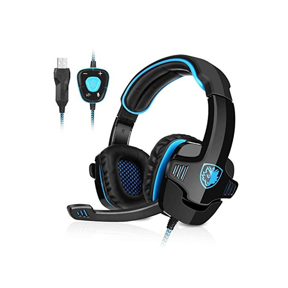 Producto GHB Sades Auriculares Gaming Cascos con Microfono SA-901 Sonido Envolvente 7.1 con