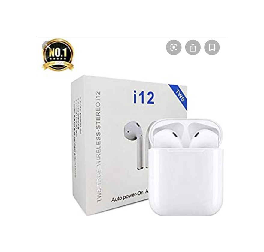 Product Auriculares Bluetooth 5.0 TWS Mini i12 Inalámbricos Sonido Estéreo 3D Ajuste Seguro