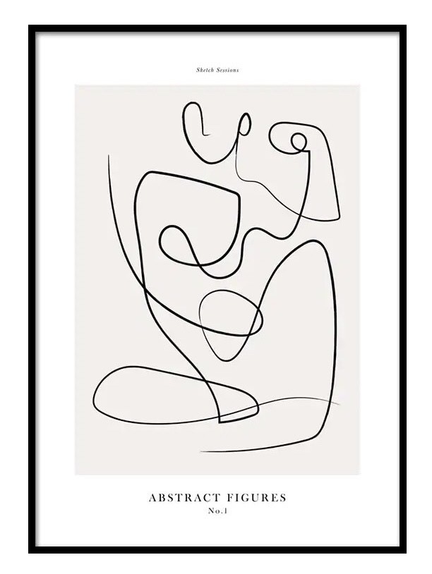 ABSTRACT FIGURES NO1 POSTER