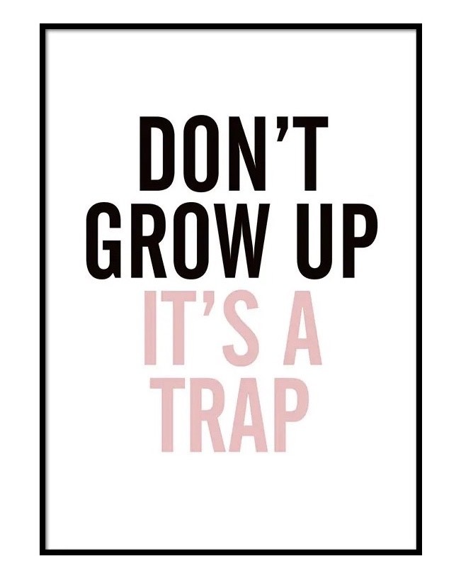 Moda GROW UP PINK POSTER