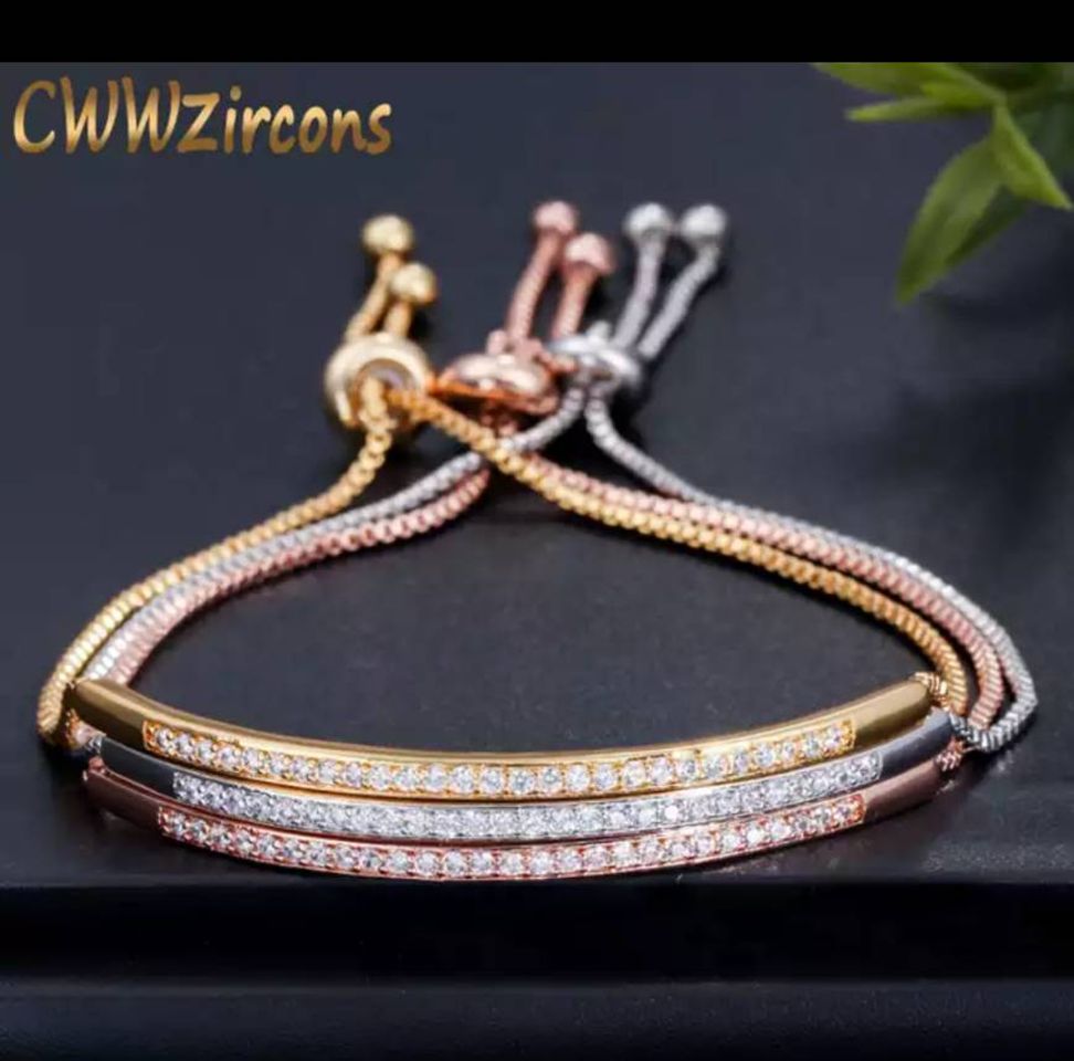 Moda Pulseira de zircônia ajustável